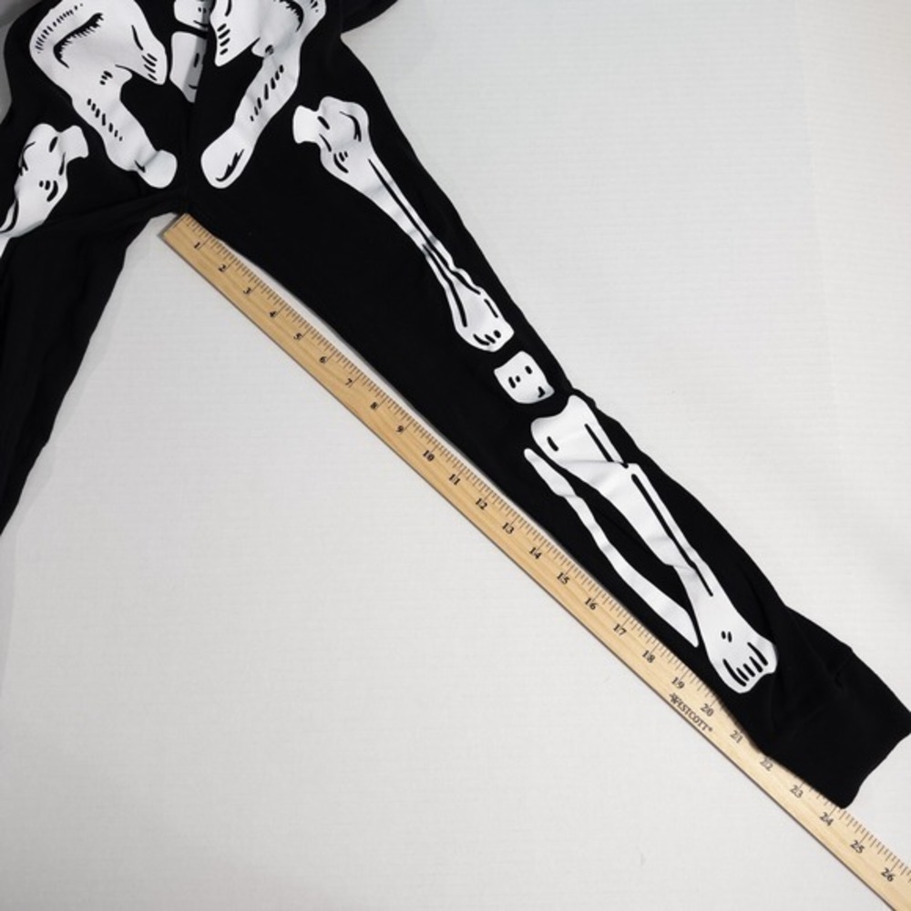 Old Navy Kids Unisex‎ One Piece Skeleton Pajamas Halloween Costume Size XL (12) - Picture 7 of 13